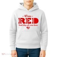 Wear Red Until They All Come Home Kids Hoodie thumb 4