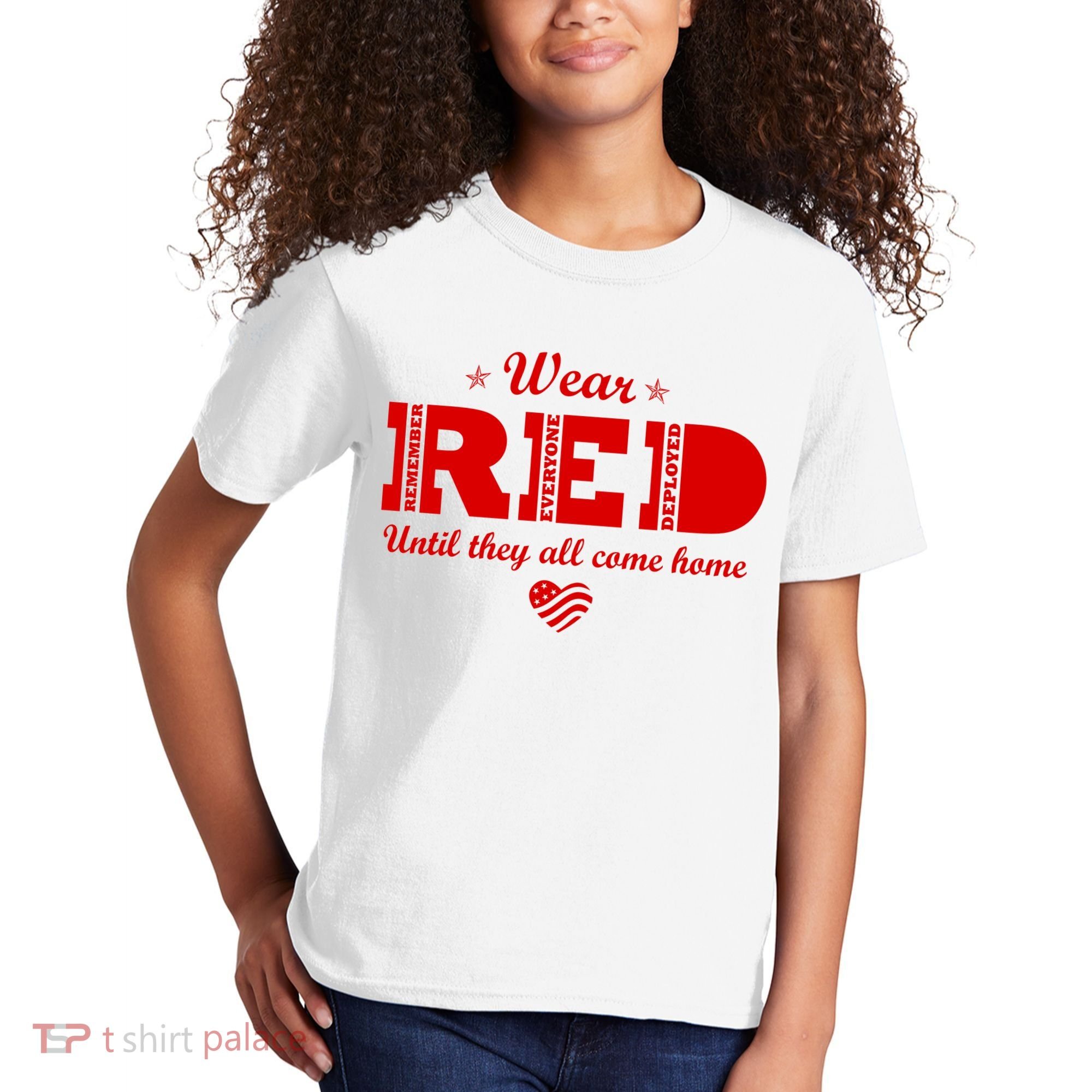 Wear Red Until They All Come Home Kids T-Shirt