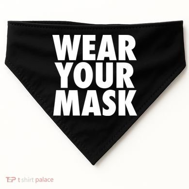 Wear Your Mask USA-Made Doggie Bandana
