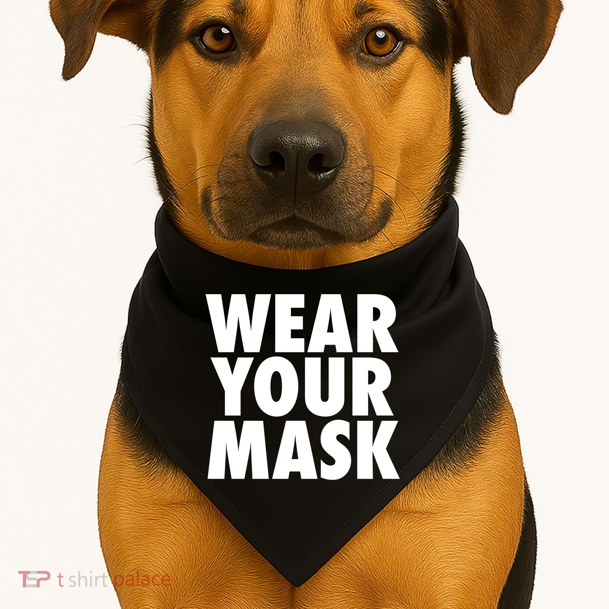 Wear Your Mask USA-Made Doggie Bandana