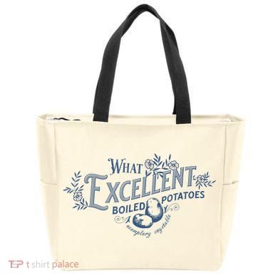 What Excellent Boiled Potatoes Meme Funny Book Lovers Tote Bag