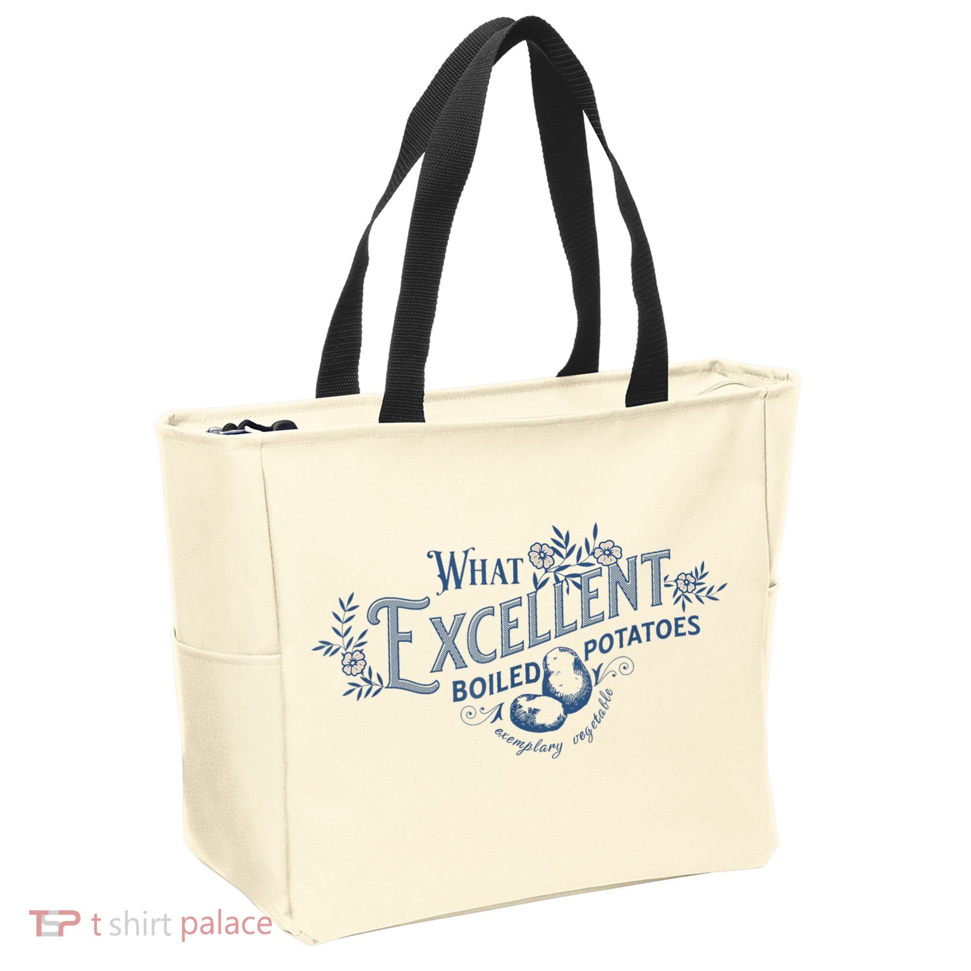 What Excellent Boiled Potatoes Meme Funny Book Lovers Tote Bag
