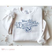 What Excellent Boiled Potatoes Meme Funny Book Lovers Sweatshirt thumb 2