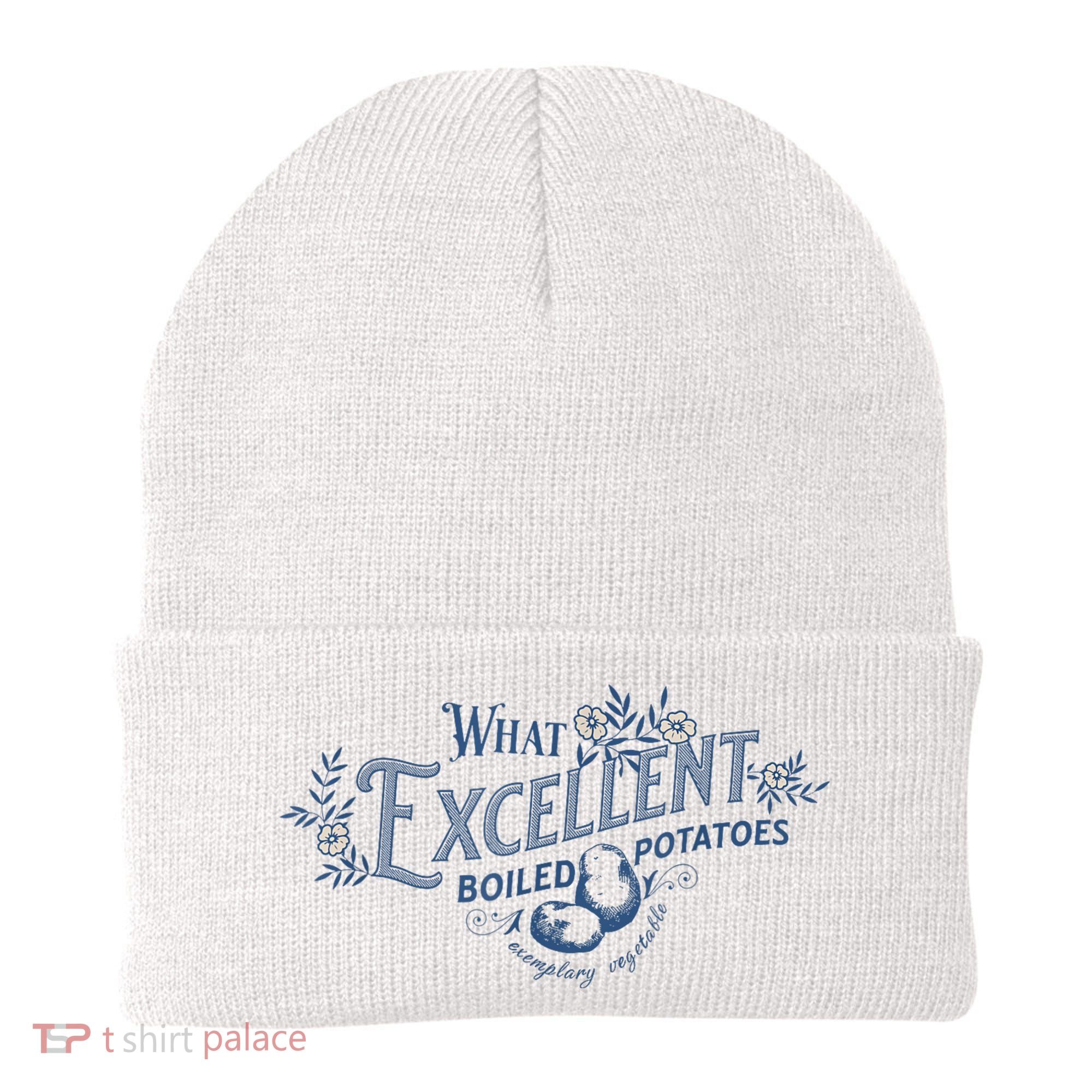 What Excellent Boiled Potatoes Meme Funny Book Lovers Beanie