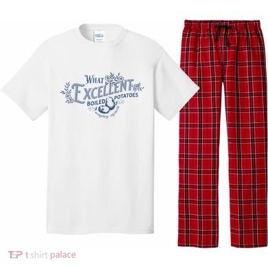 What Excellent Boiled Potatoes Meme Funny Book Lovers Pajama Set