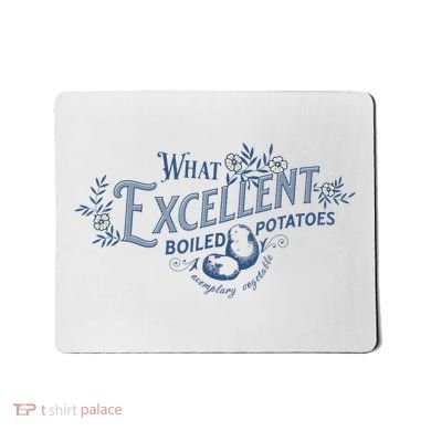 What Excellent Boiled Potatoes Meme Funny Book Lovers Mousepad