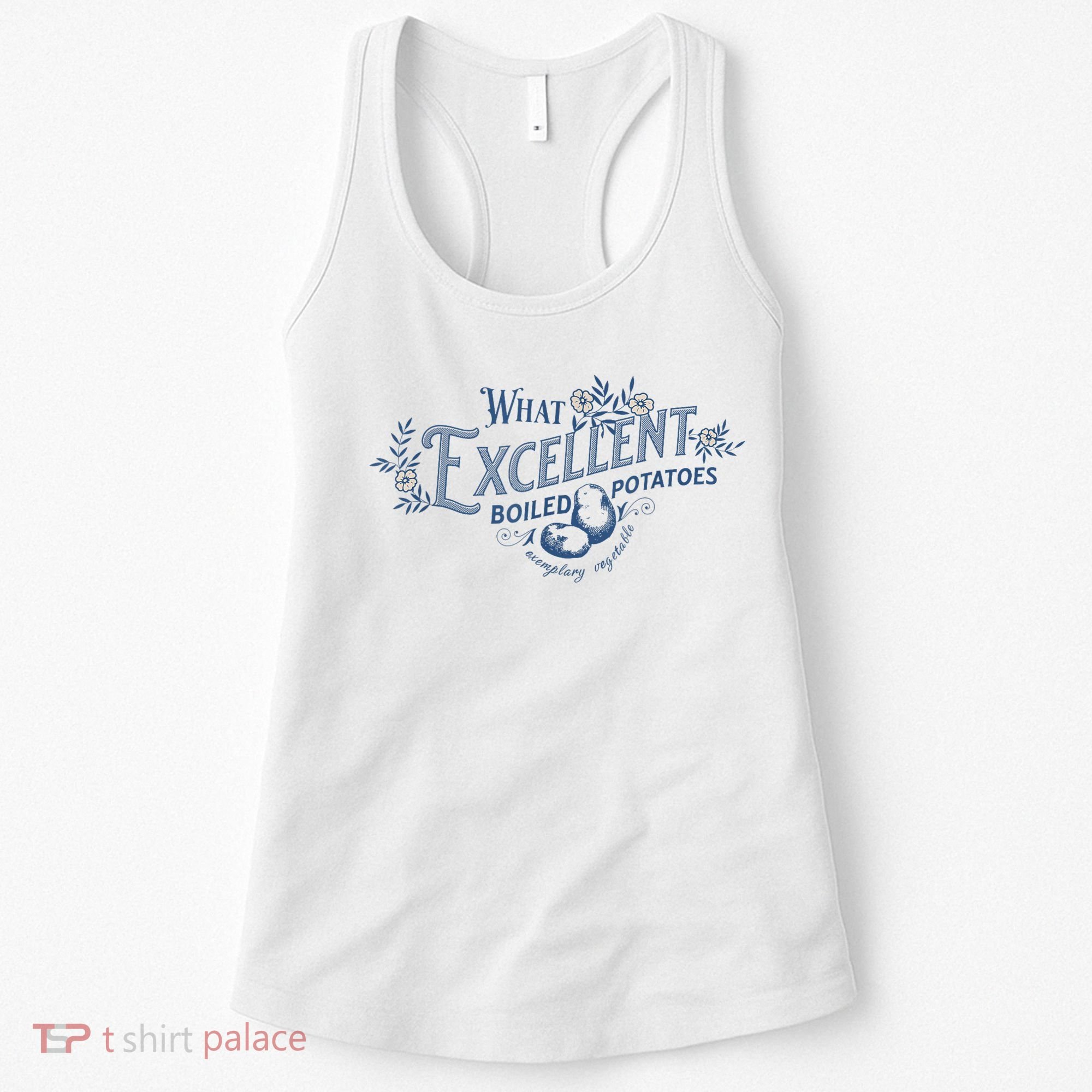 What Excellent Boiled Potatoes Meme Funny Book Lovers Women's Tank Top