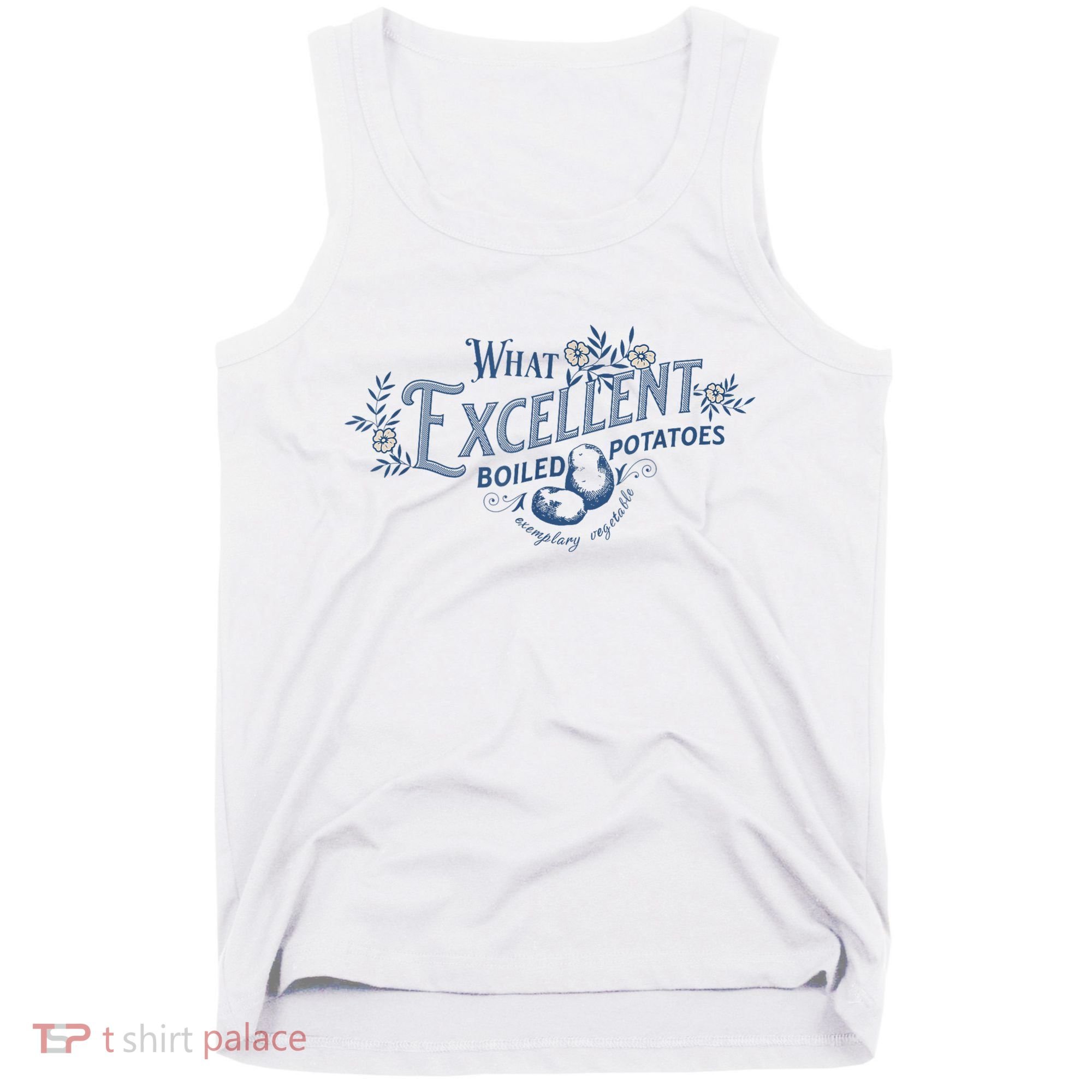 What Excellent Boiled Potatoes Meme Funny Book Lovers Tank Top