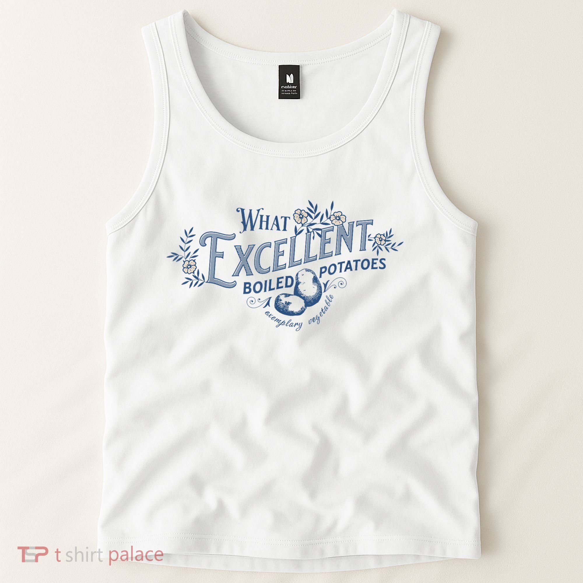 What Excellent Boiled Potatoes Meme Funny Book Lovers Tank Top