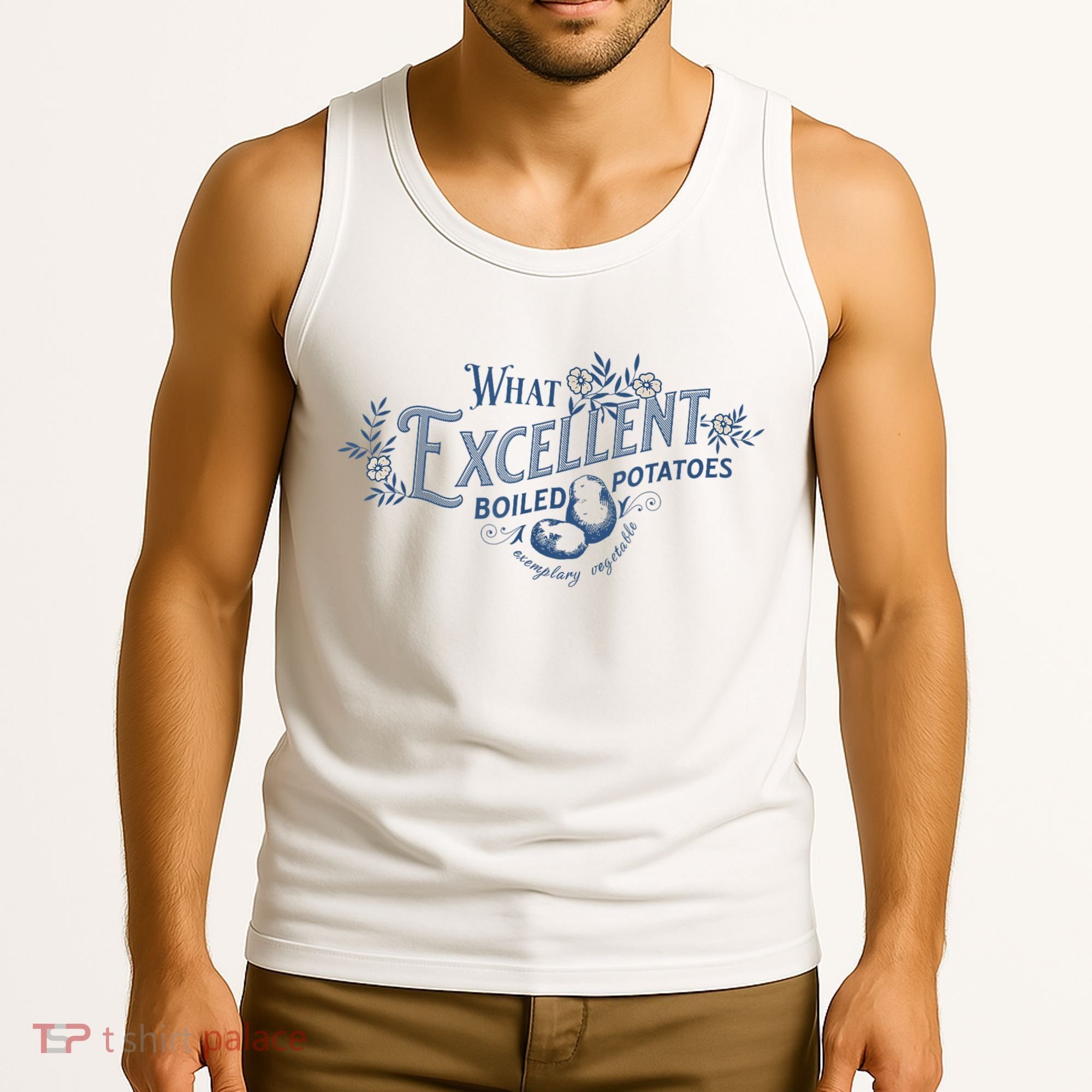 What Excellent Boiled Potatoes Meme Funny Book Lovers Tank Top