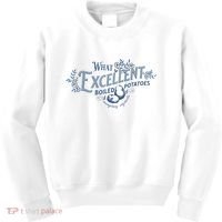 What Excellent Boiled Potatoes Meme Funny Book Lovers Kids Sweatshirt thumb 0
