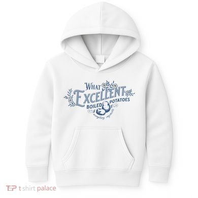 What Excellent Boiled Potatoes Meme Funny Book Lovers Kids Hoodie
