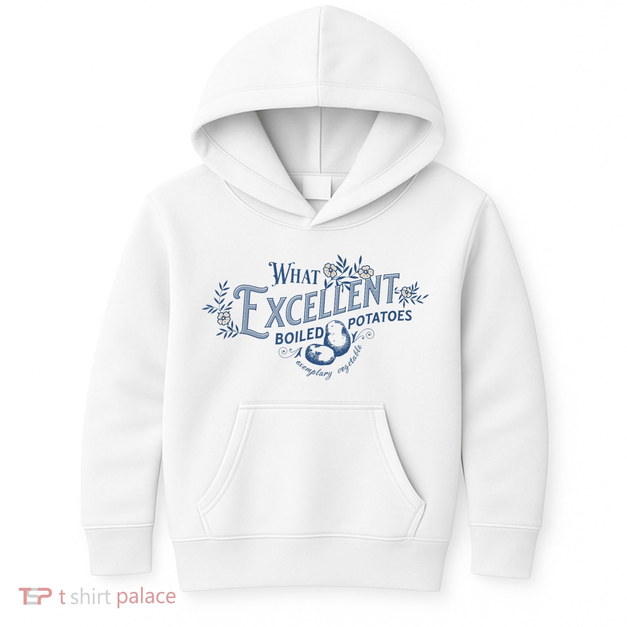 What Excellent Boiled Potatoes Meme Funny Book Lovers Kids Hoodie