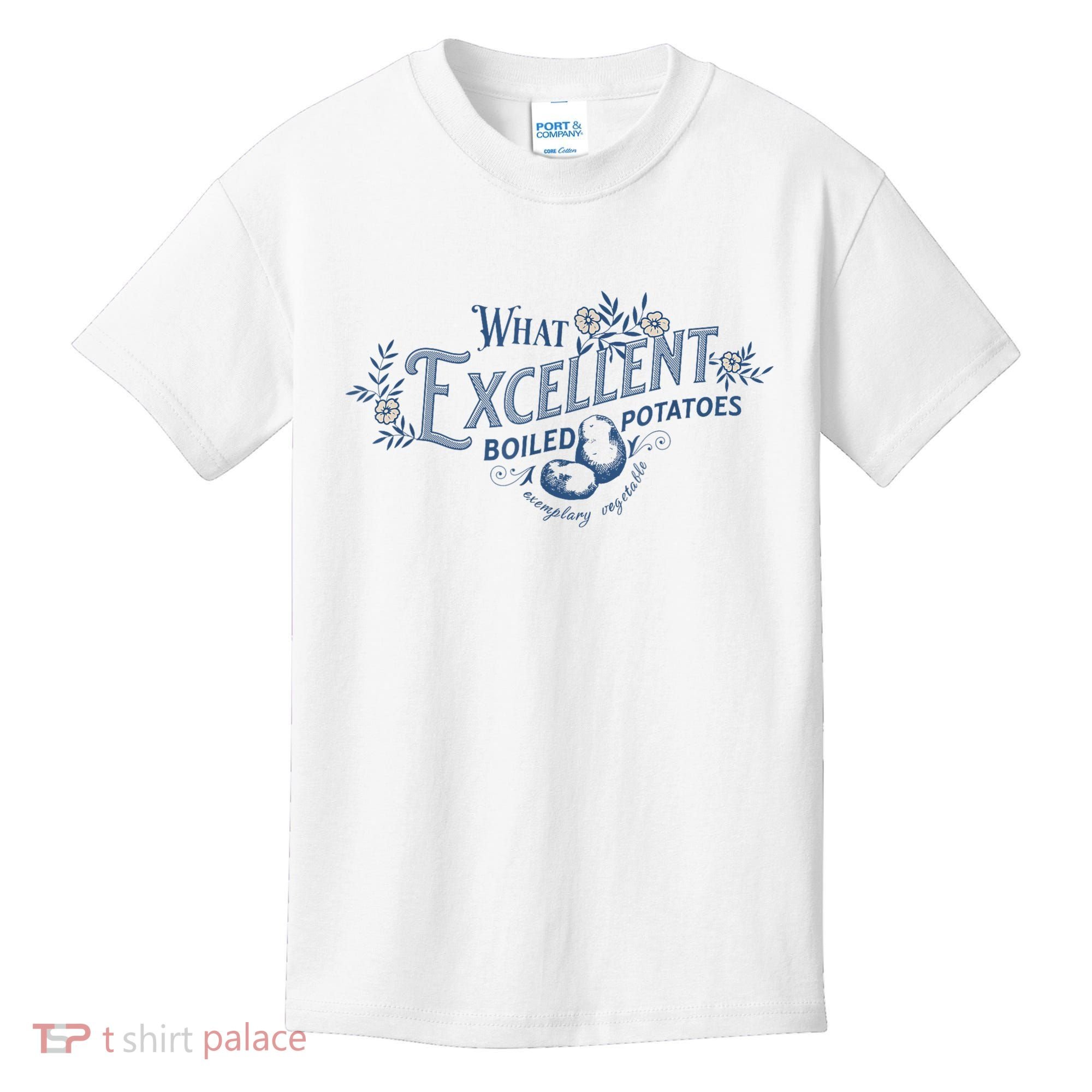 What Excellent Boiled Potatoes Meme Funny Book Lovers Kids T-Shirt