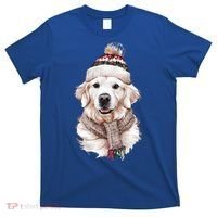 White English Cream Golden Retriever Mom Dog Puppy Christmas Gift T-Shirt thumb 0