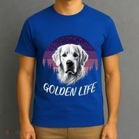 White English Cream Golden Retriever Simply Golden Gift T-Shirt thumb 3