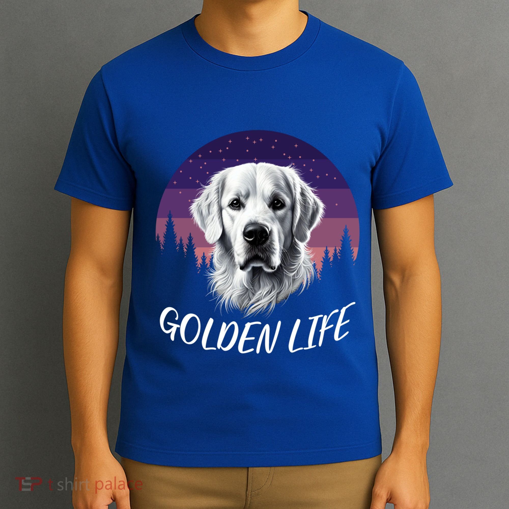 White English Cream Golden Retriever Simply Golden Gift T-Shirt