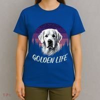 White English Cream Golden Retriever Simply Golden Gift T-Shirt thumb 4