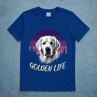 White English Cream Golden Retriever Simply Golden Gift T-Shirt thumb 5
