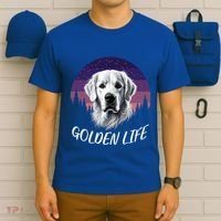 White English Cream Golden Retriever Simply Golden Gift T-Shirt thumb 6