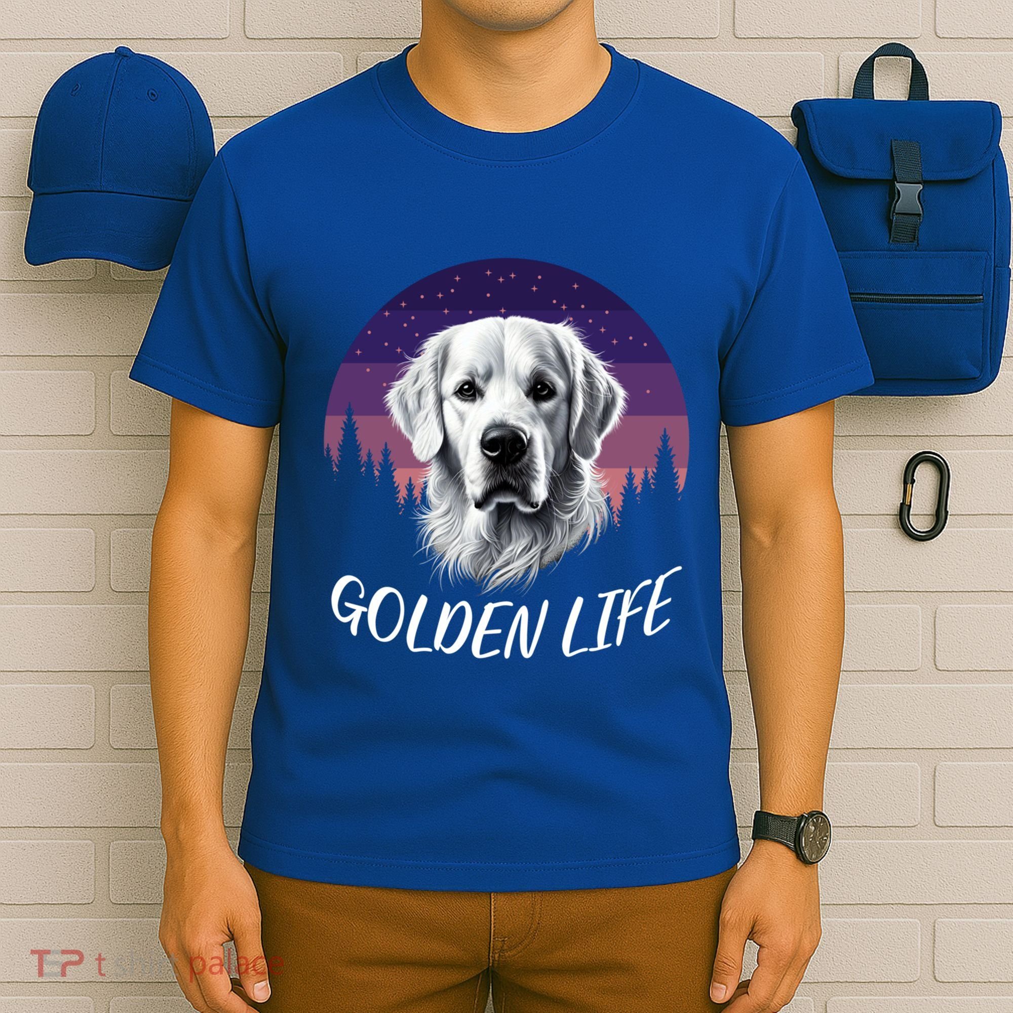 White English Cream Golden Retriever Simply Golden Gift T-Shirt