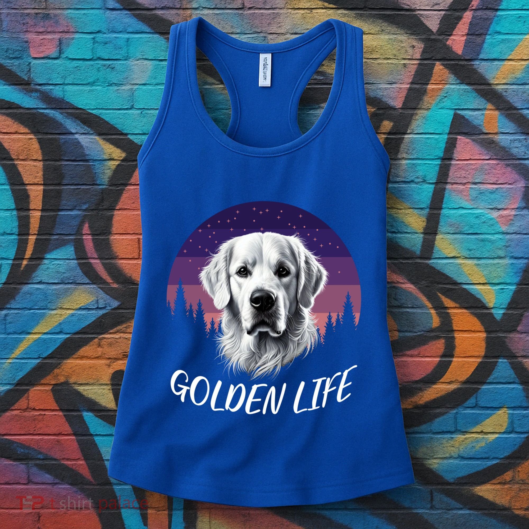 White English Cream Golden Retriever Simply Golden Gift Women's Tank Top
