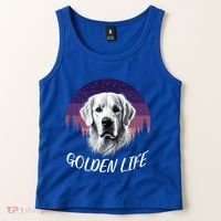 White English Cream Golden Retriever Simply Golden Gift Tank Top thumb 2