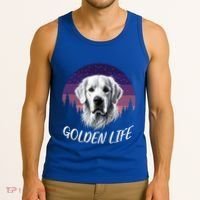 White English Cream Golden Retriever Simply Golden Gift Tank Top thumb 3