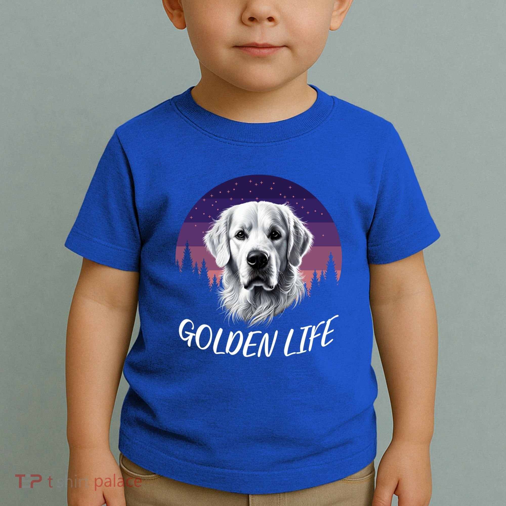 White English Cream Golden Retriever Simply Golden Gift Toddler T-Shirt