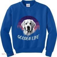 White English Cream Golden Retriever Simply Golden Gift Kids Sweatshirt thumb 0