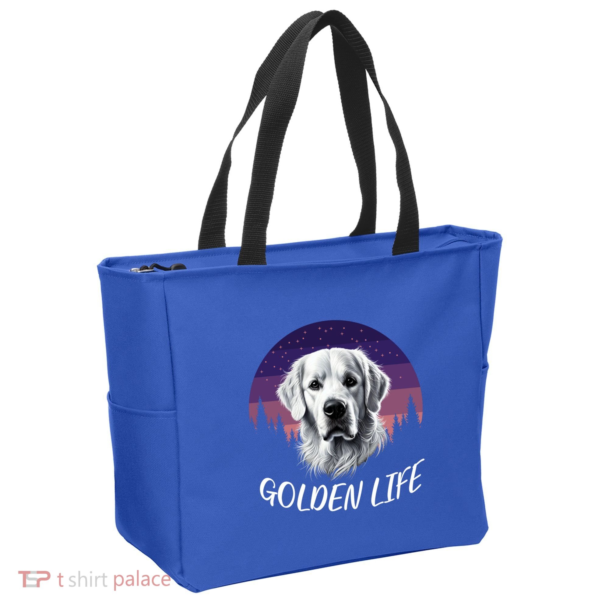 White English Cream Golden Retriever Simply Golden Gift Tote Bag