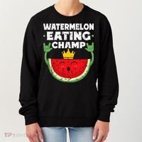 Watermelon Eating Champ Summer Eating Contest Festival Women's Sweatshirt thumb 0