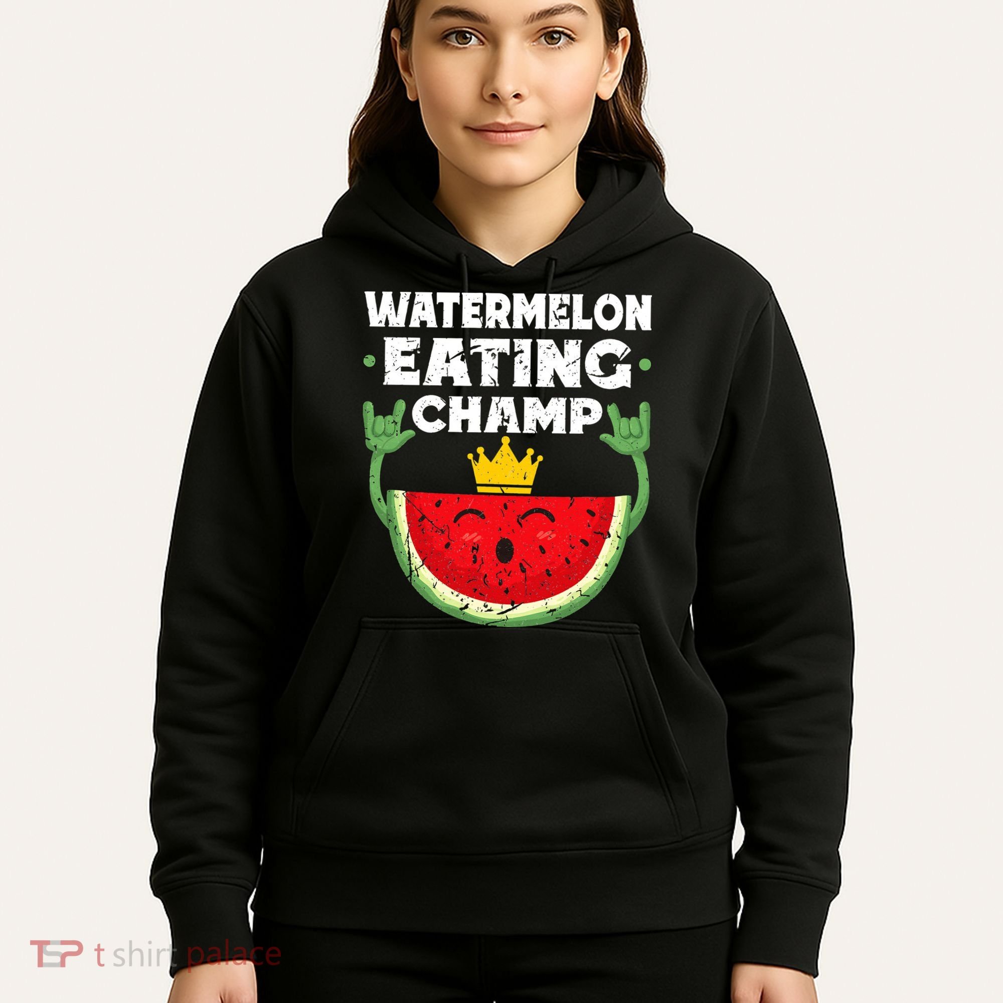 Watermelon Eating Champ Summer Eating Contest Festival Hoodie