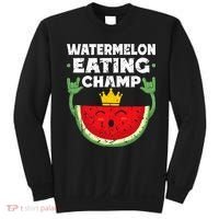 Watermelon Eating Champ Summer Eating Contest Festival Sweatshirt thumb 0