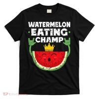 Watermelon Eating Champ Summer Eating Contest Festival T-Shirt thumb 0