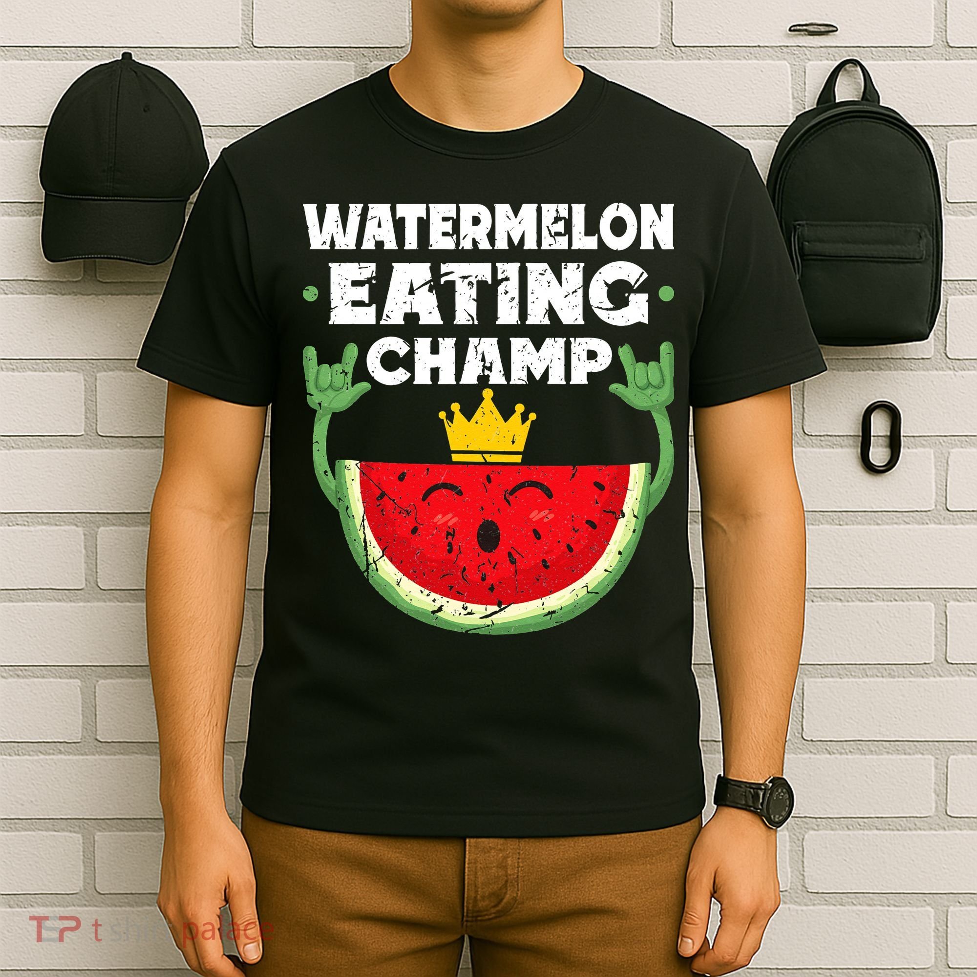 Watermelon Eating Champ Summer Eating Contest Festival T-Shirt