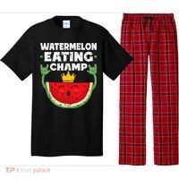 Watermelon Eating Champ Summer Eating Contest Festival Pajama Set thumb 0