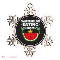 Watermelon Eating Champ Summer Eating Contest Festival Ornament thumb 0