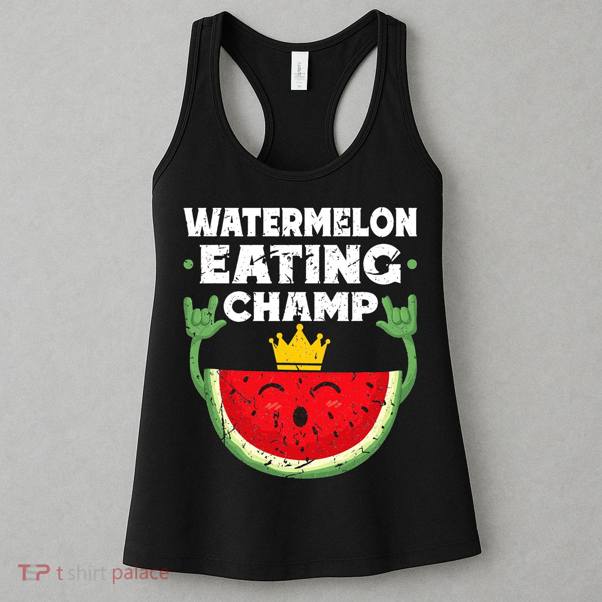 Watermelon Eating Champ Summer Eating Contest Festival Women's Tank Top