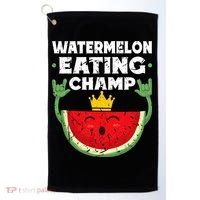 Watermelon Eating Champ Summer Eating Contest Festival Golf Towel thumb 0