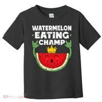 Watermelon Eating Champ Summer Eating Contest Festival Toddler T-Shirt thumb 0