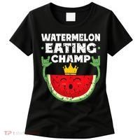Watermelon Eating Champ Summer Eating Contest Festival Women's T-Shirt thumb 0