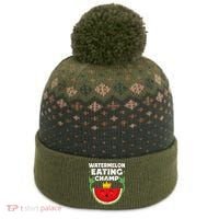 Watermelon Eating Champ Summer Eating Contest Festival The Baniff Cuffed Pom Beanie thumb 0