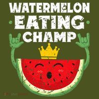 Watermelon Eating Champ Summer Eating Contest Festival The Baniff Cuffed Pom Beanie thumb 2