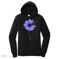 Wo Esophageal Cancer Awareness Sunflower Periwinkle ribbon Women's Hoodie thumb 0
