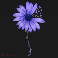 Wo Esophageal Cancer Awareness Sunflower Periwinkle ribbon Women's Hoodie thumb 2