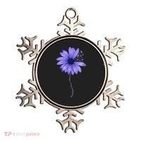 Wo Esophageal Cancer Awareness Sunflower Periwinkle ribbon Ornament thumb 0
