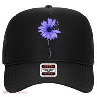 Wo Esophageal Cancer Awareness Sunflower Periwinkle ribbon Hat thumb 0