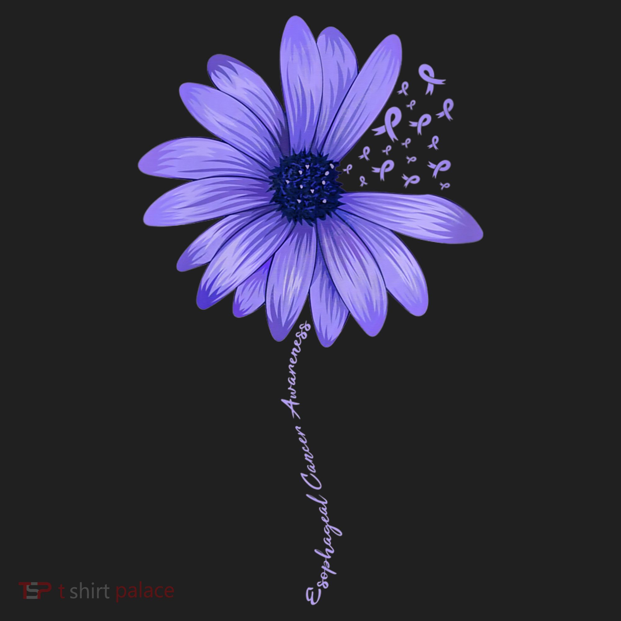 Wo Esophageal Cancer Awareness Sunflower Periwinkle ribbon Hat