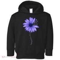 Wo Esophageal Cancer Awareness Sunflower Periwinkle ribbon Toddler Hoodie thumb 0